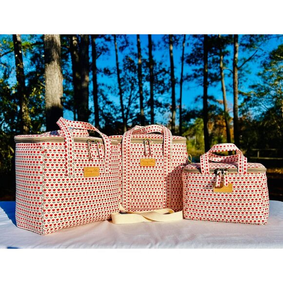 Floral Insulated Lunch Bag for Women,Reusable Lunch Box,Large Cooler for Office, - Picture 8 of 8